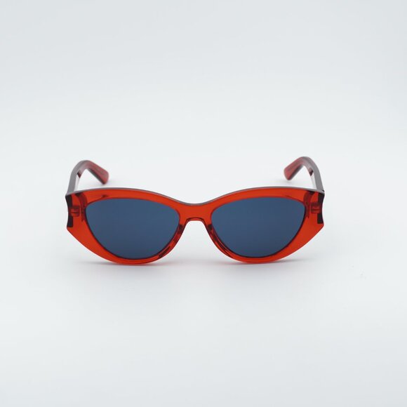 Dior DIORGLOW B1I 35B0 Sunglasses Red Cat Eye Frame, Blue Lenses main image 5